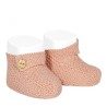 CONDOR - Mottled cotton baby booties