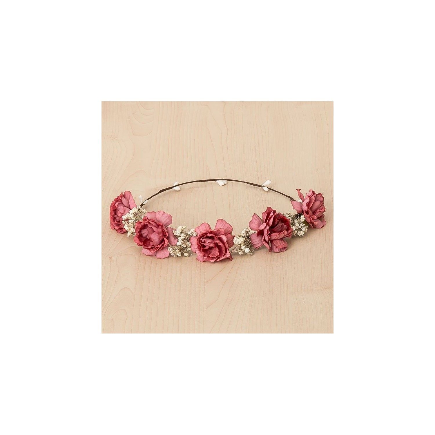 Couronne de fleurs - 5 Roses