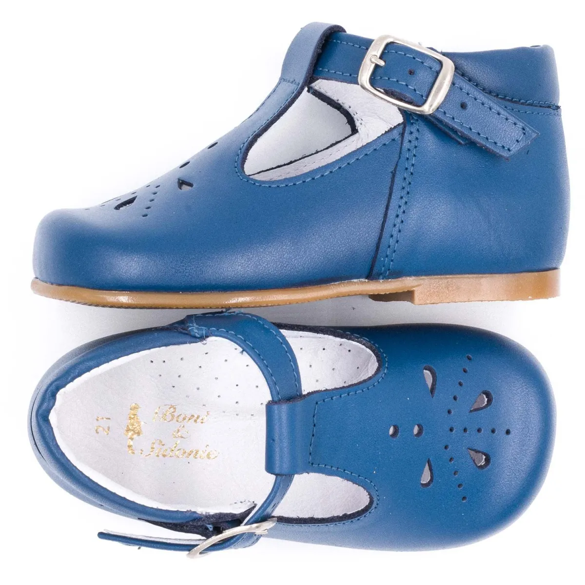 Boni Carol - Leather Buckle First Walking Shoes