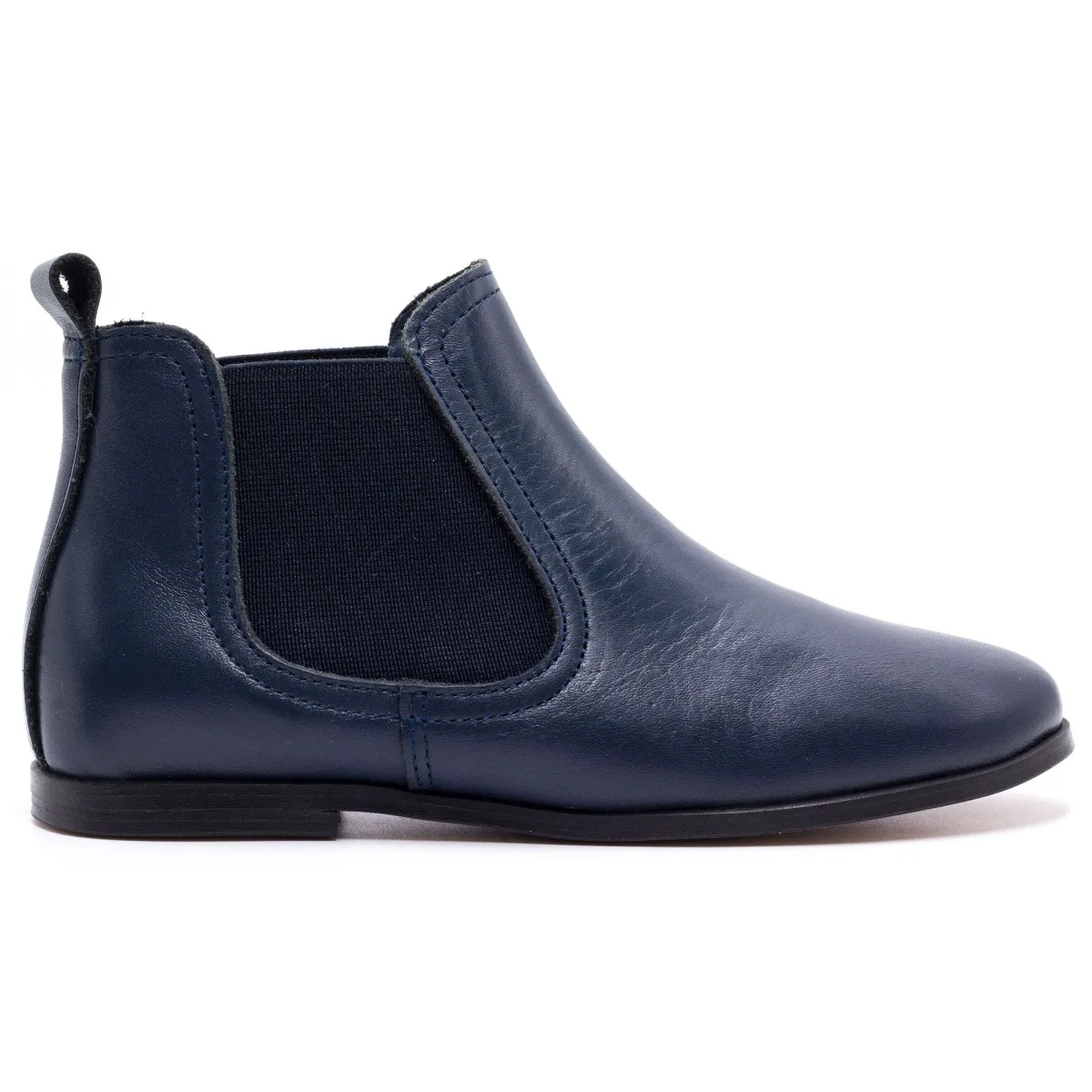 Boni Gildas - chelsea boots cuir bleu marine