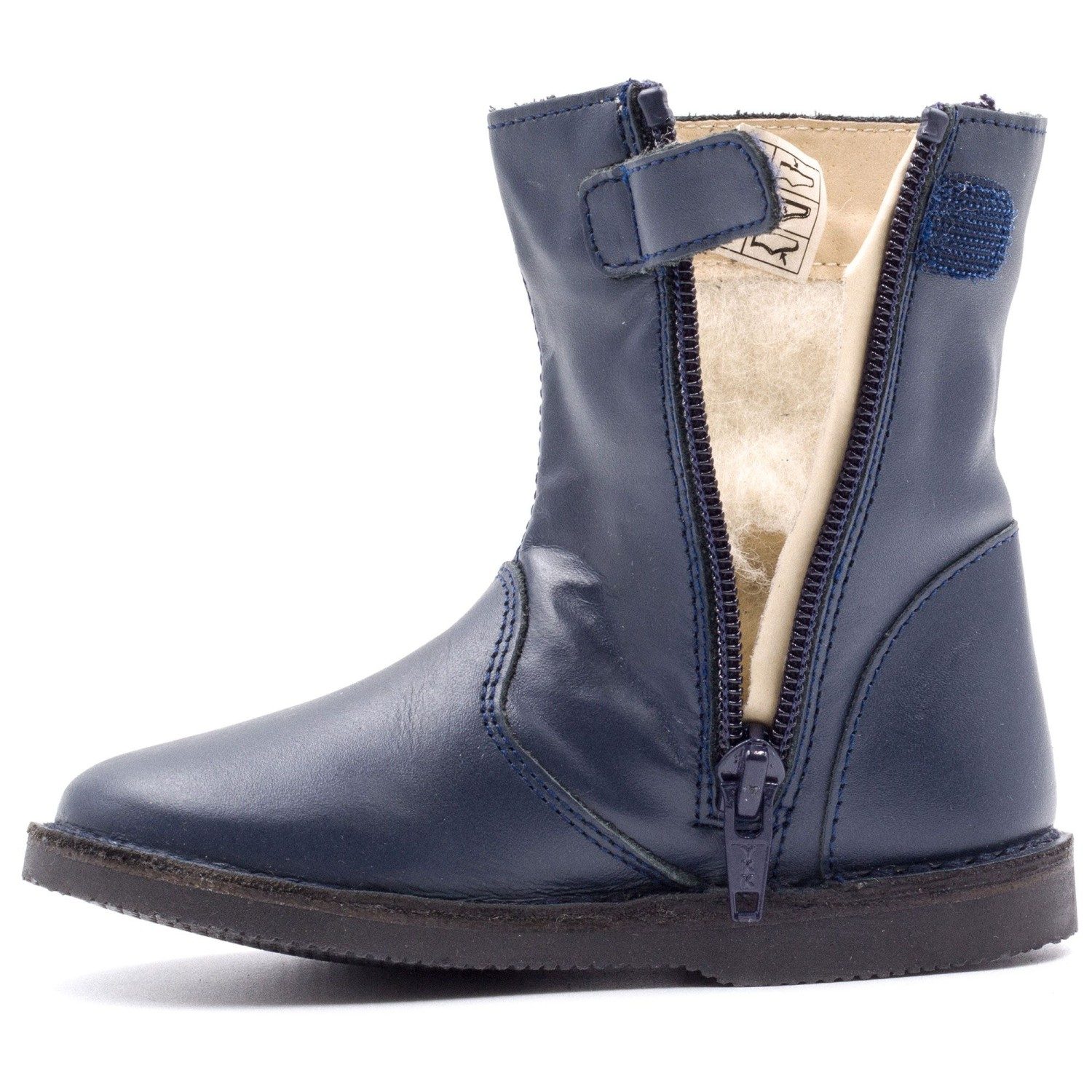 Boni Mini-Clovis - boots fourrées bébé bleu marine