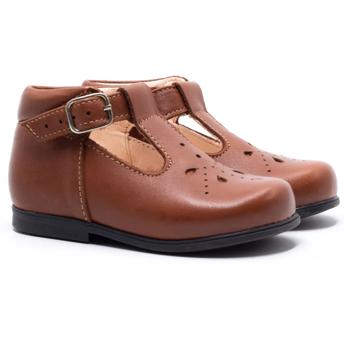 Boni Carol - Leather Buckle First Walking Shoes