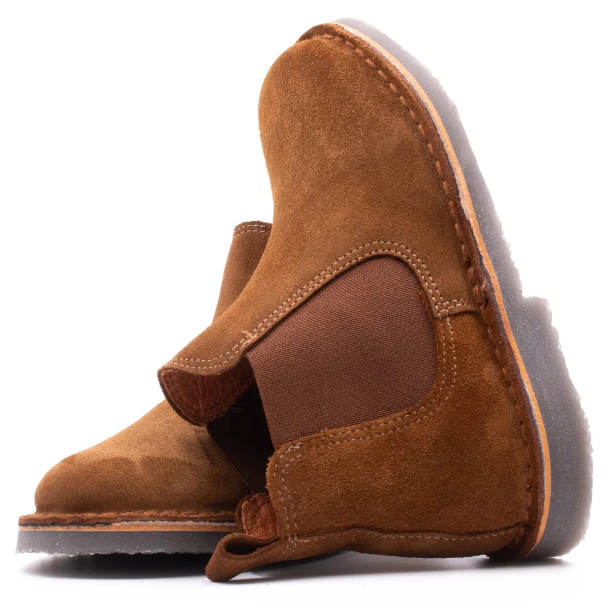 Boni Benoit - boots enfant en daim camel