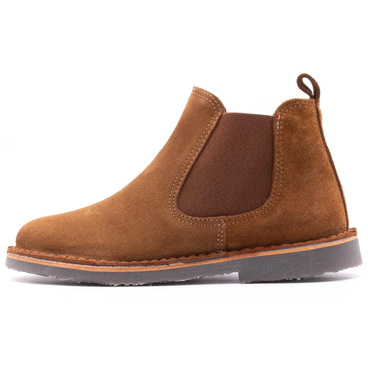 Boni Benoit - boots enfant en daim camel