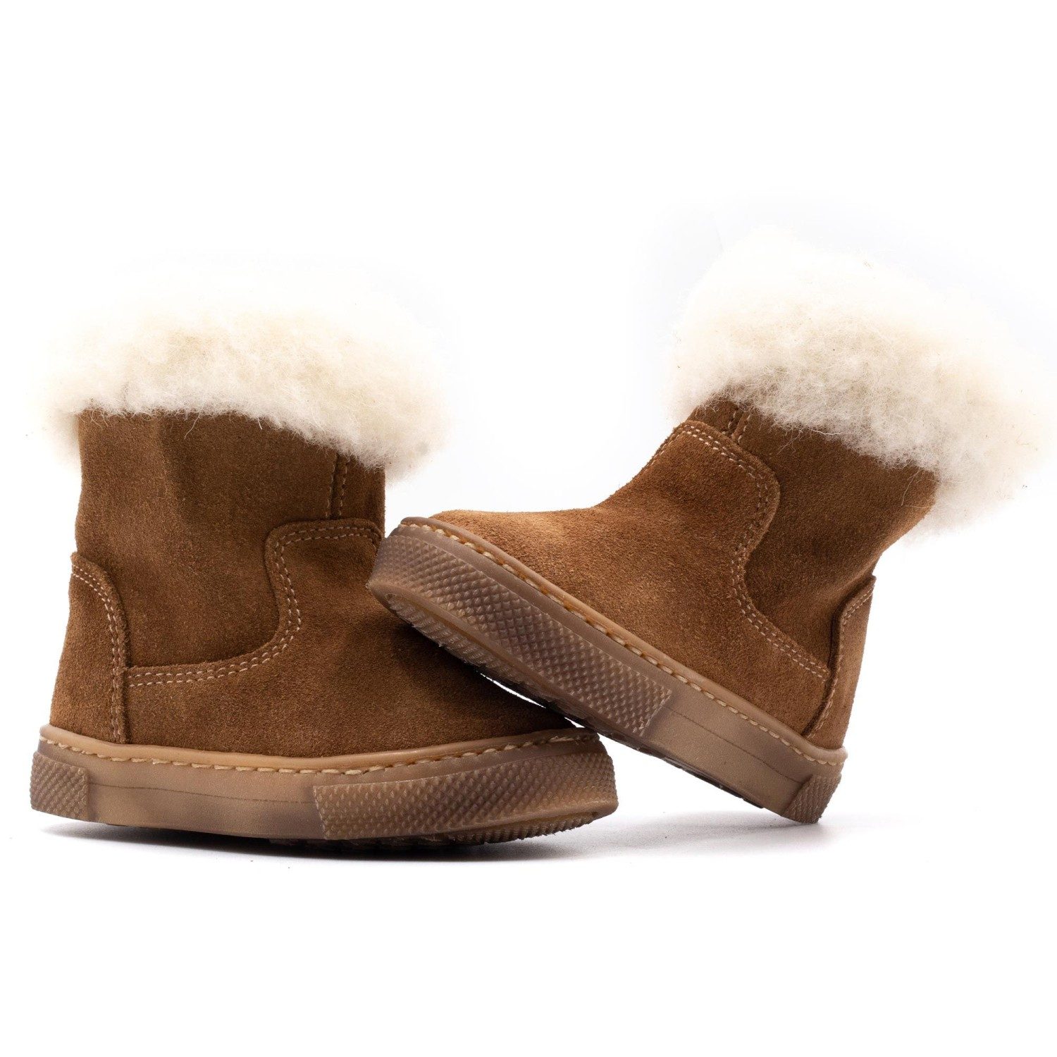 Boni Mini-Dolly - Brown Baby Woollen Boots