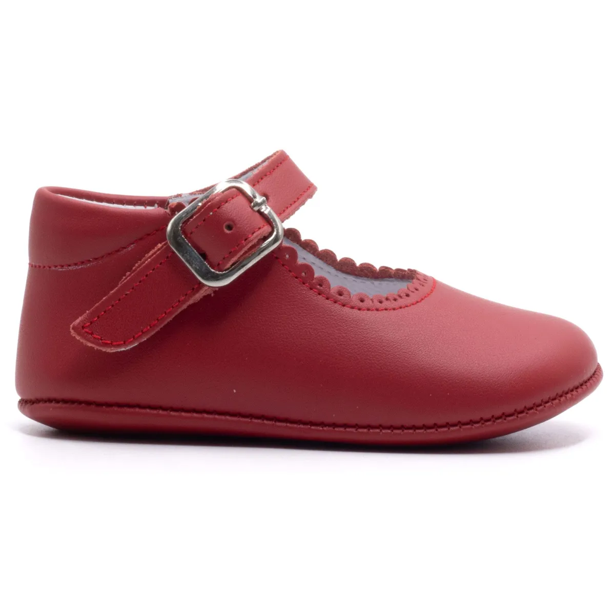 Boni Alix - Red Leather Girls Pre-walkers - 