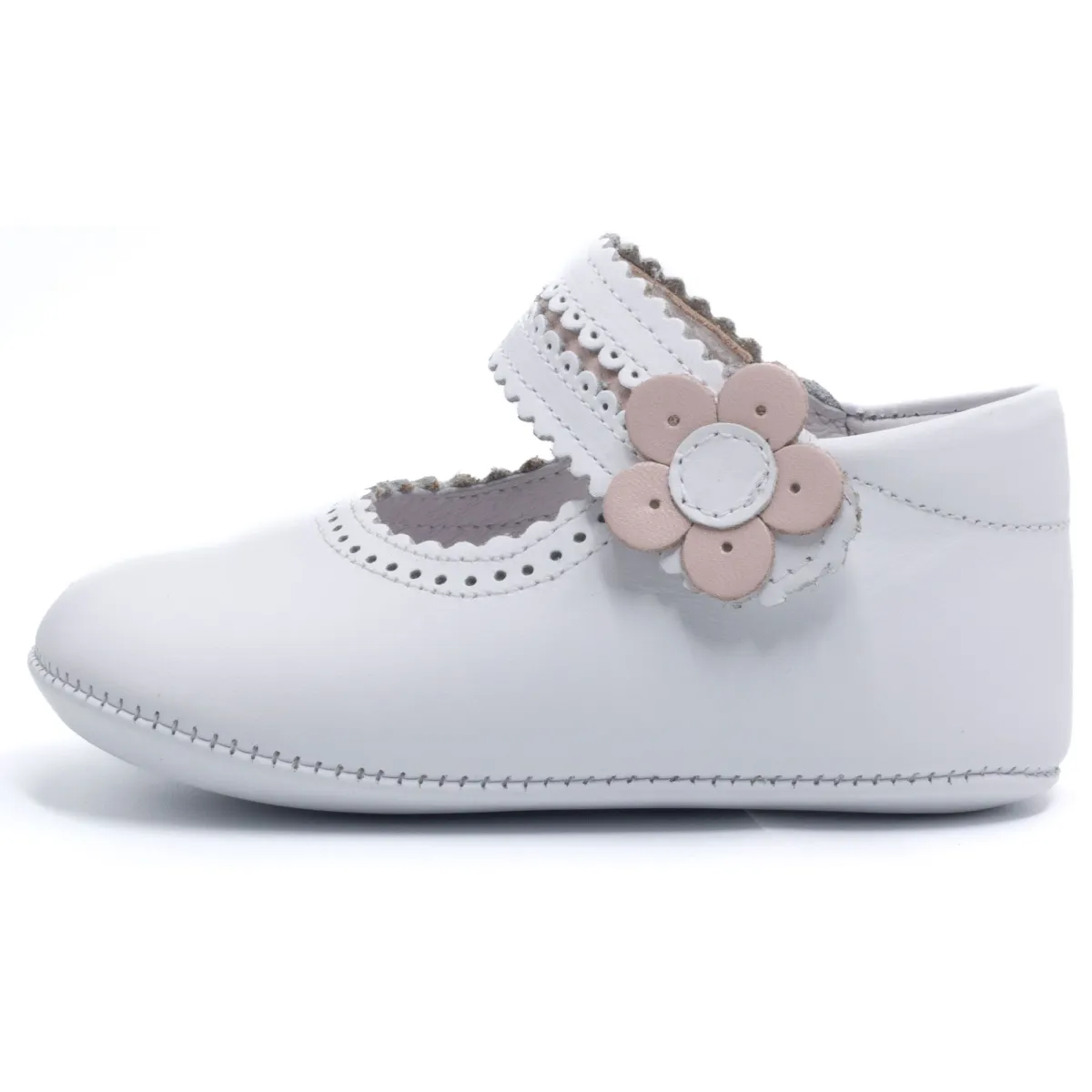 Babyslofjes - Boni Charlotte - Zachte lederen baby meisje slippers - 