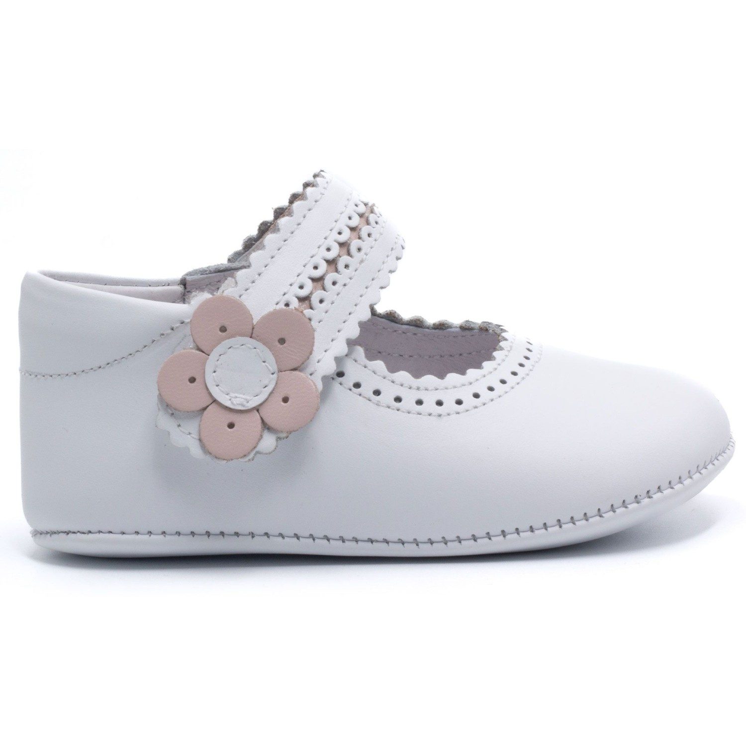 Babyslofjes - Boni Charlotte - Zachte lederen baby meisje slippers - 