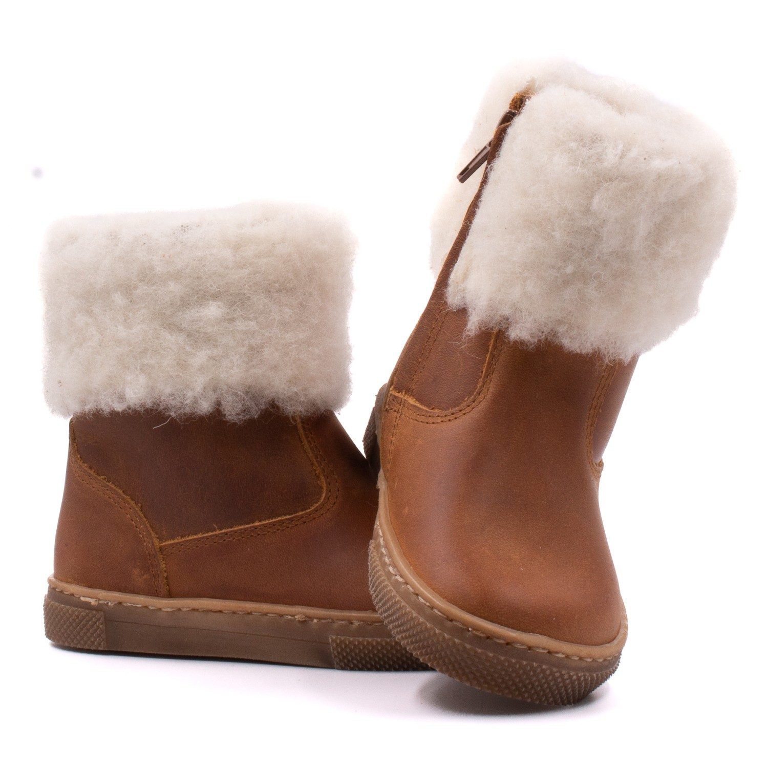 Brown Woollen Boots - Boni Dolly