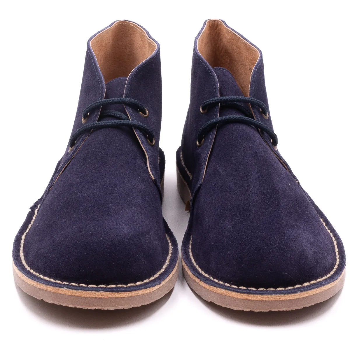 Boni Amaury - desert boots en daim bleu marine